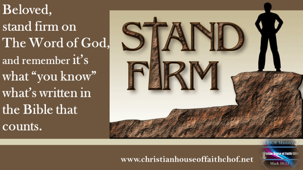Stand Firm