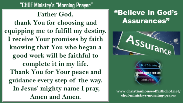 Believe in God's Assurance Prayer