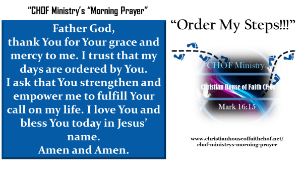 Prayer Order My Steps 08042015